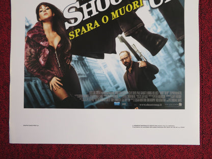 SHOOT 'EM UP ITALIAN LOCANDINA POSTER CLIVE OWEN PAUL GIAMATTI 2007 Rendezvous Cinema Movie posters