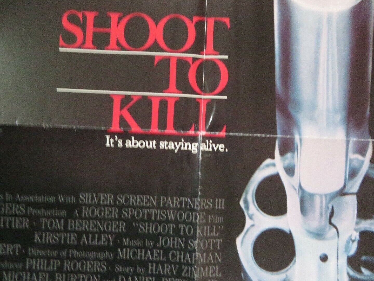 SHOOT TO KILL US ONE SHEET POSTER SIDNEY POITIER TOM BERENGER 1988 Movie posters