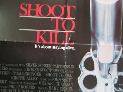 SHOOT TO KILL US ONE SHEET POSTER SIDNEY POITIER TOM BERENGER 1988 Movie posters