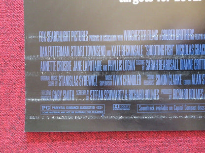 SHOOTING FISH US ONE SHEET ROLLED POSTER ROWENA COOPER SCOTT CHARLES 1997 Movie posters