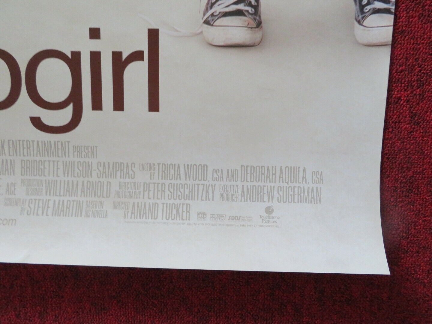 SHOPGIRL US ONE SHEET ROLLED POSTER STEVE MARTIN CLARE DANES 2005 Movie posters