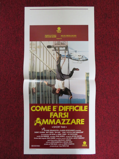 SHORT TIME ITALIAN LOCANDINA POSTER DABNEY COLEMAN MATT FREWER 1990 Rendezvous Cinema Movie posters