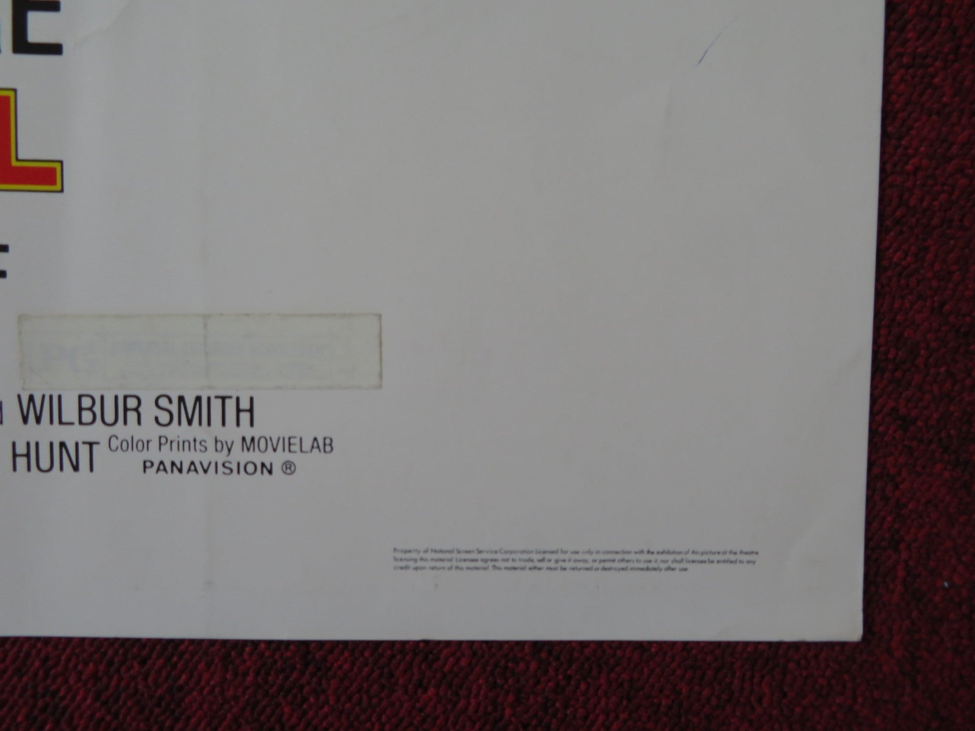 SHOUT AT THE DEVIL US HALF SHEET (22"x 28") POSTER LEE MARVIN ROGER MOORE 1976 Rendezvous Cinema Movie posters