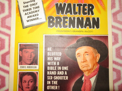 SHOUTOUT AT BIG SAG US INSERT (14"x 36") POSTER WALTER BRENNAN 1962 Movie posters
