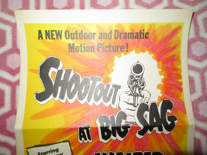 SHOUTOUT AT BIG SAG US INSERT (14"x 36") POSTER WALTER BRENNAN 1962 Movie posters