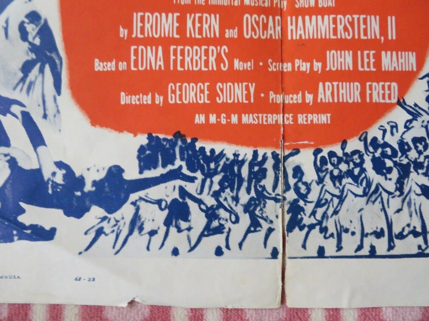 SHOW BOAT US ONE SHEET POSTER AVA GARDNER HOWARD KEEL AGNES MOOREHEAD Movie posters