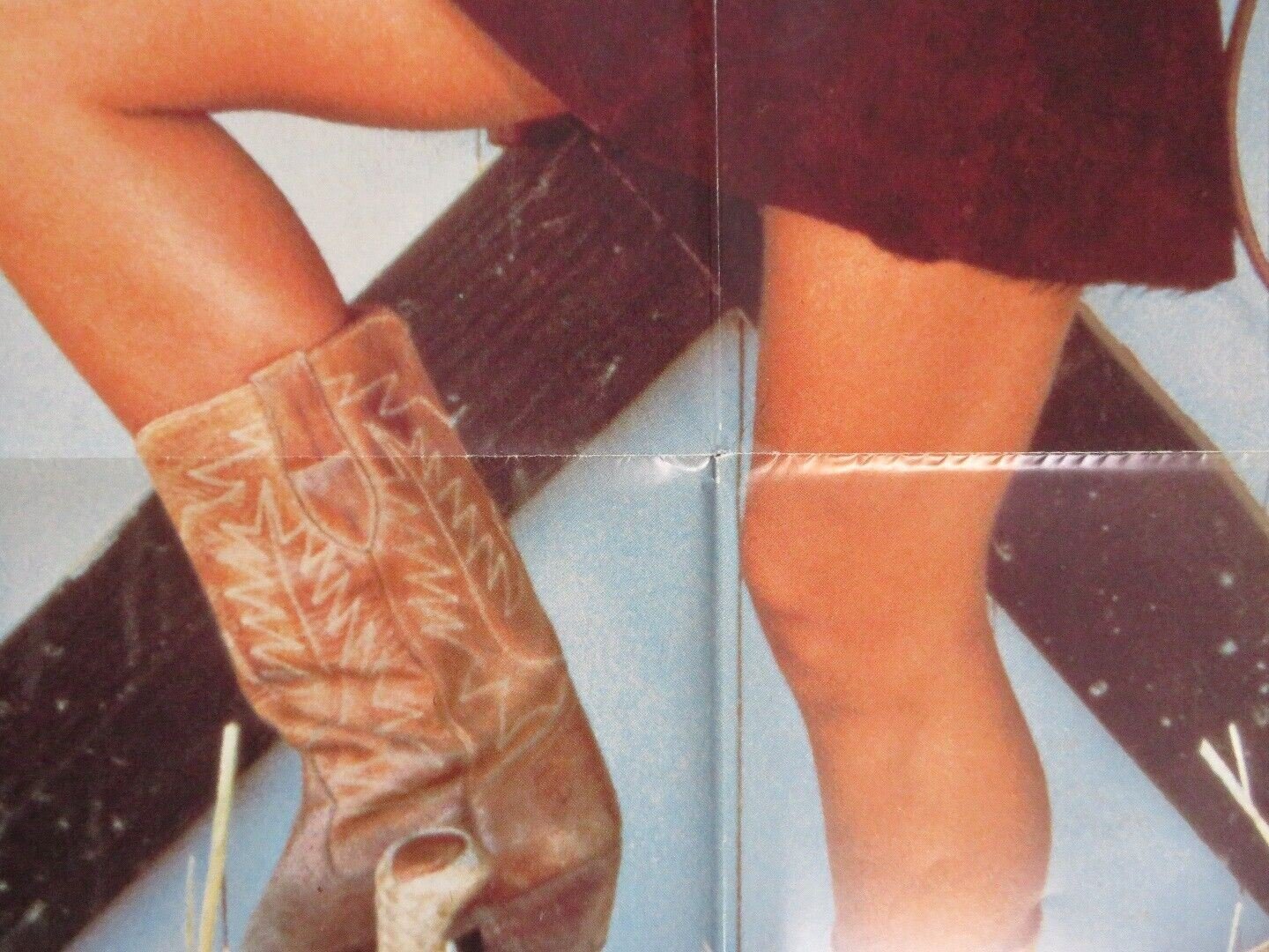 SHOWDOWN ADULT FOLDED US ONE SHEET POSTER GINA CARRERS SHARON MITCHELL 1985 - Rendezvous Cinema