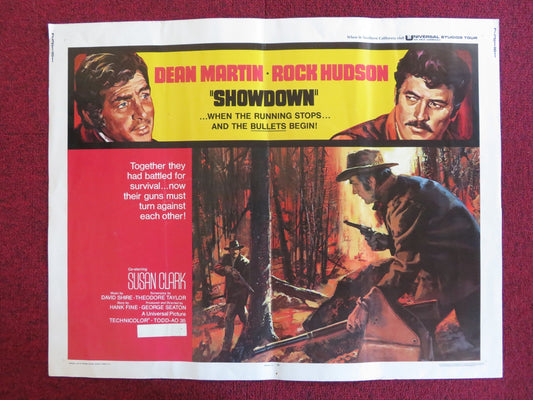 SHOWDOWN US HALF SHEET (22"x 28") POSTER DEAN MARTIN ROCK HUDSON 1973 Rendezvous Cinema Movie posters