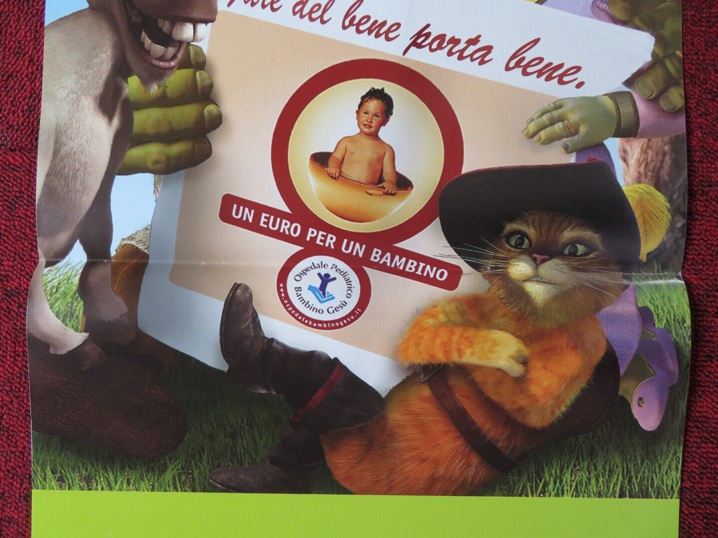SHREK 2 ITALIAN LOCANDINA (27"x13") POSTER MIKE MYERS EDDIE MURPHY 2004 - Rendezvous Cinema