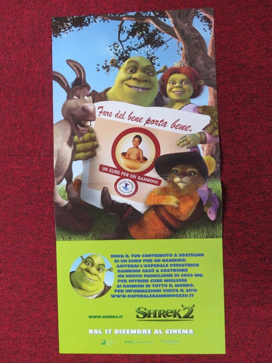 SHREK 2 ITALIAN LOCANDINA (27"x13") POSTER MIKE MYERS EDDIE MURPHY 2004 - Rendezvous Cinema