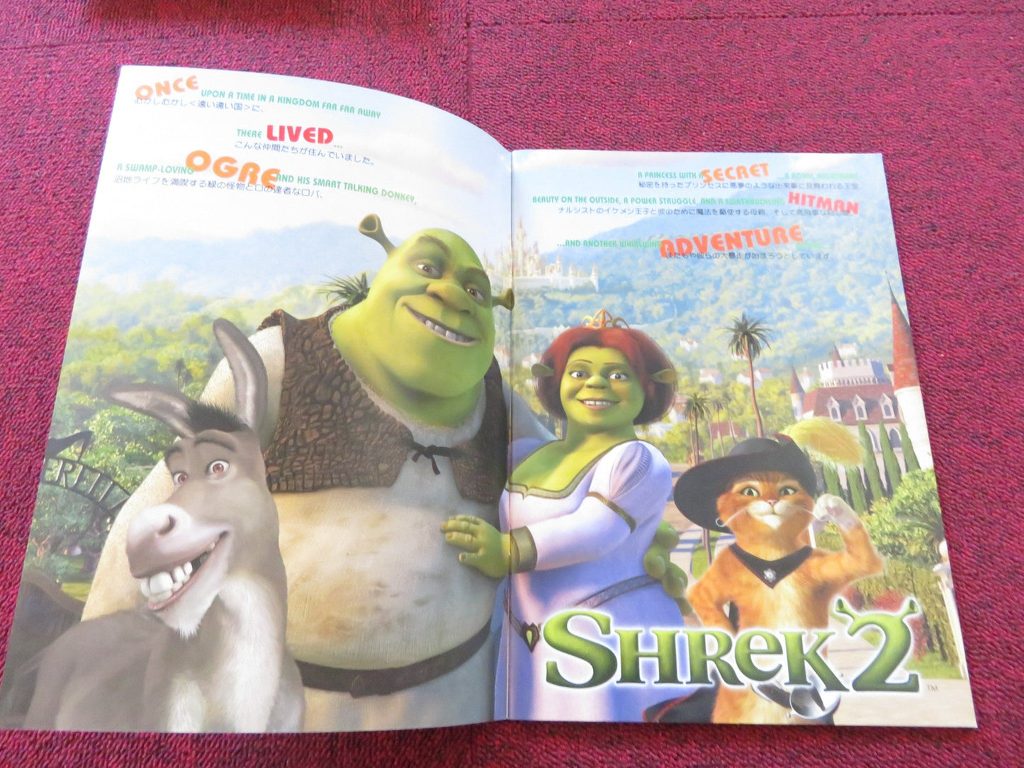 SHREK 2 JAPANESE BROCHURE / PRESS BOOK MIKE MYERS EDDIE MURPHY 2004 Rendezvous Cinema Movie posters