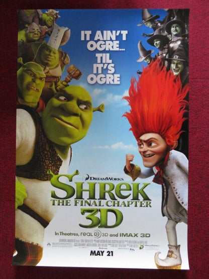 SHREK THE FINAL CHAPTER 3D US ONE SHEET ROLLED POSTER MIKE MYERS 2010 Movie posters