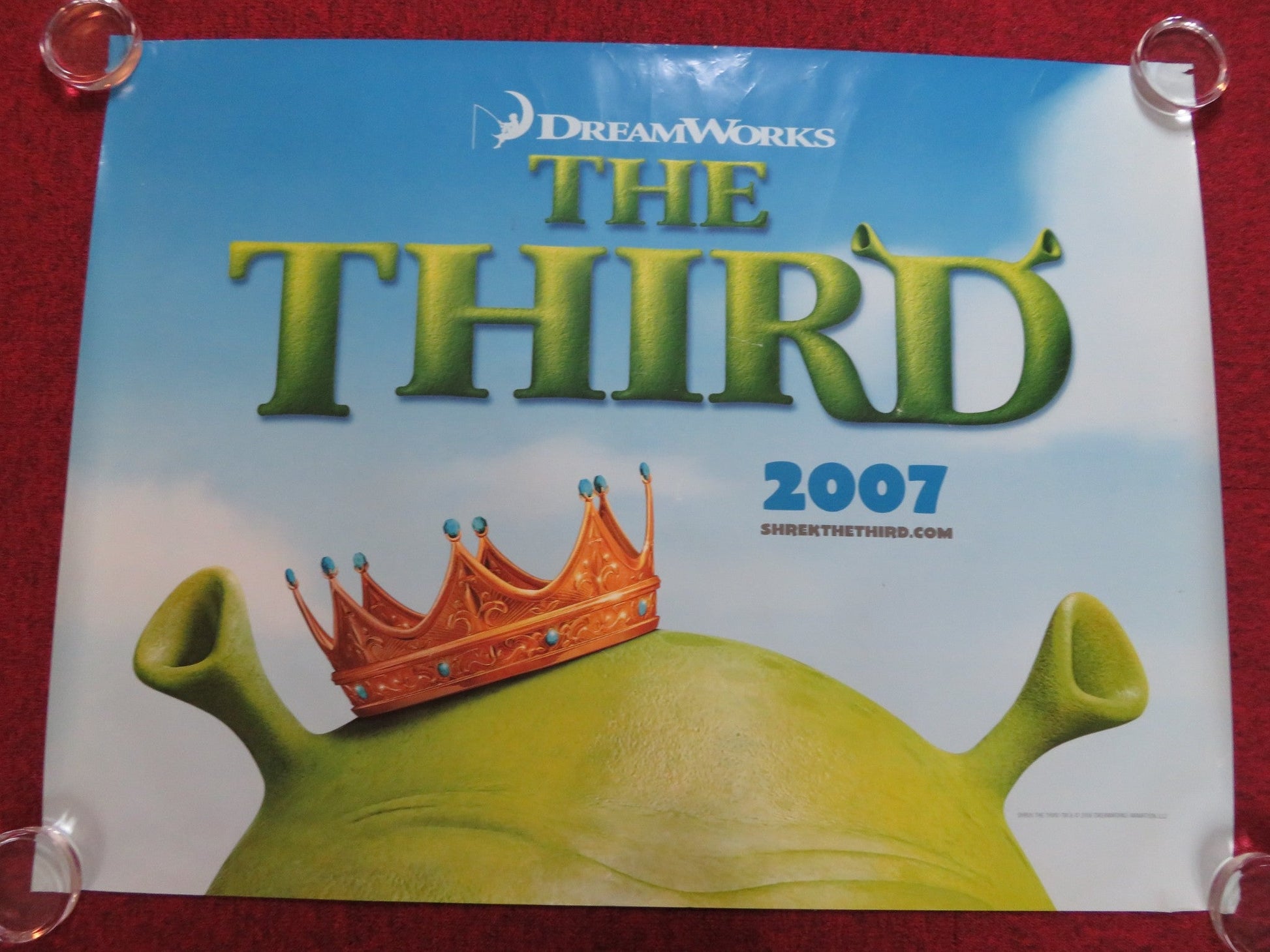 SHREK THE THIRD UK QUAD (30"x 40") ROLLED POSTER MIKE MYERS EDDIE MURPHY 2007 Rendezvous Cinema Movie posters