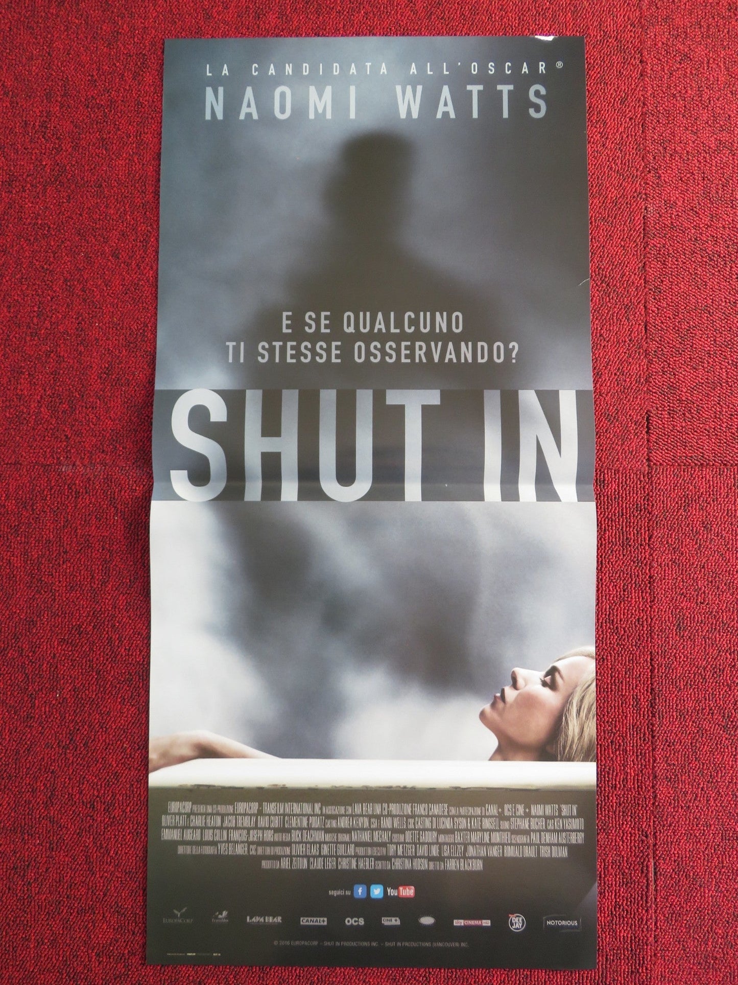 SHUT IN ITALIAN LOCANDINA POSTER NAOMI WATTS OLIVER PLATT 2016 Rendezvous Cinema Movie posters