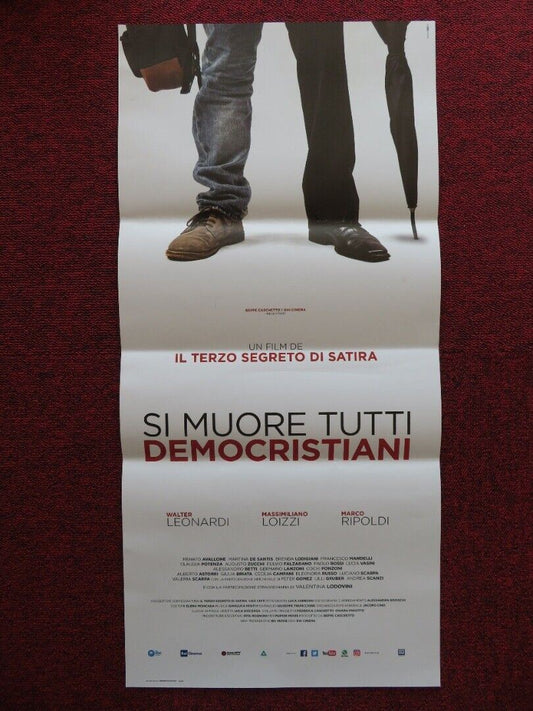 SI MUORE TUTTI DEMOCRISTIANI ITALIAN LOCANDINA (27"x12.5") POSTER WALTER LEONARD - Rendezvous Cinema