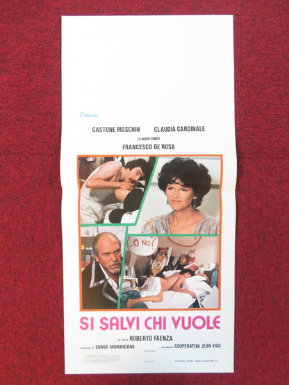 SI SALVI CHI VUOLE ITALIAN LOCANDINA POSTER GASTONE MOSCHINI C. CARDINALE 1980 Rendezvous Cinema Movie posters