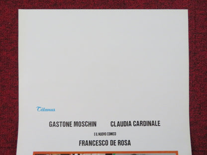 SI SALVI CHI VUOLE ITALIAN LOCANDINA POSTER GASTONE MOSCHINI C. CARDINALE 1980 Rendezvous Cinema Movie posters