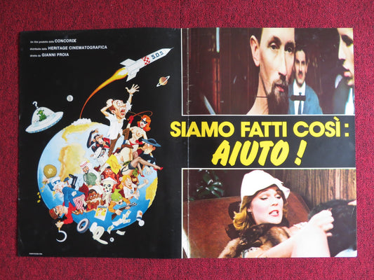 SIAMO FATTI COSI: AIUTO! - A ITALIAN FOTOBUSTA POSTER SANDRO GHIANI 1980 Rendezvous Cinema Movie posters