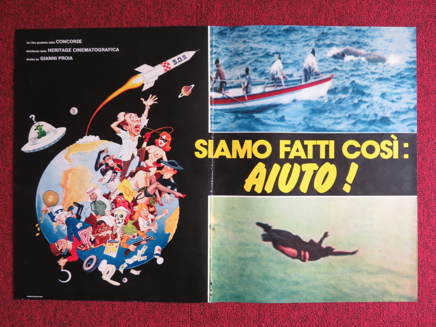 SIAMO FATTI COSI: AIUTO! - B ITALIAN FOTOBUSTA POSTER SANDRO GHIANI 1980 Rendezvous Cinema Movie posters