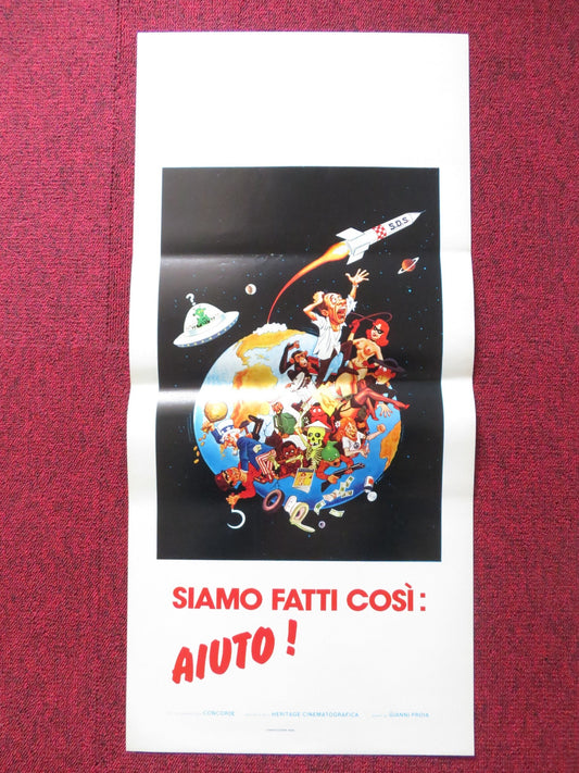 SIAMO FATTI COSI: AIUTO! ITALIAN LOCANDINA POSTER SANDRO GHIANI 1980 Rendezvous Cinema Movie posters
