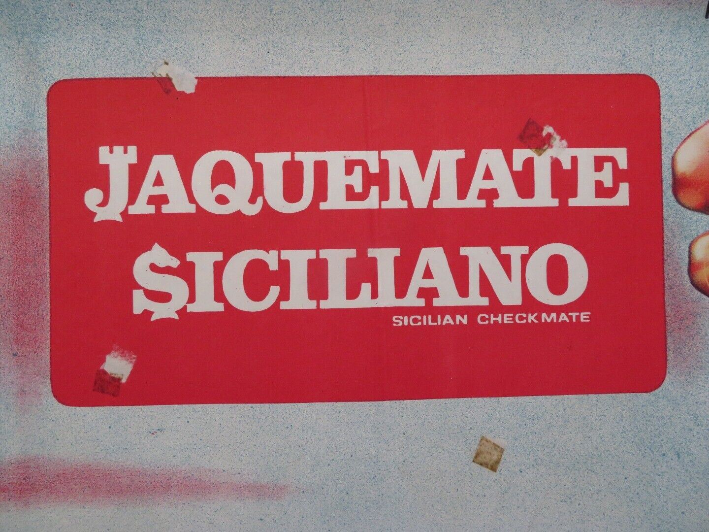 SICILIAN CHECKMATE SPANISH ONE SHEET POSTER ENRICO MARIA SALERNO GASTONE MOSCHIN - Rendezvous Cinema