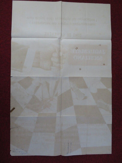 SICILIAN CHECKMATE SPANISH ONE SHEET POSTER ENRICO MARIA SALERNO GASTONE MOSCHIN - Rendezvous Cinema