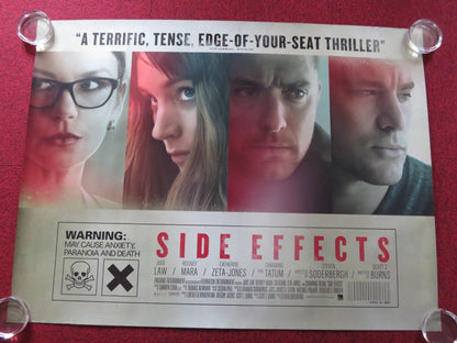 SIDE EFFECTS UK QUAD (30"x 40") ROLLED POSTER JUDE LAW CATHERINE ZETA - JONES 2013 Rendezvous Cinema Movie posters
