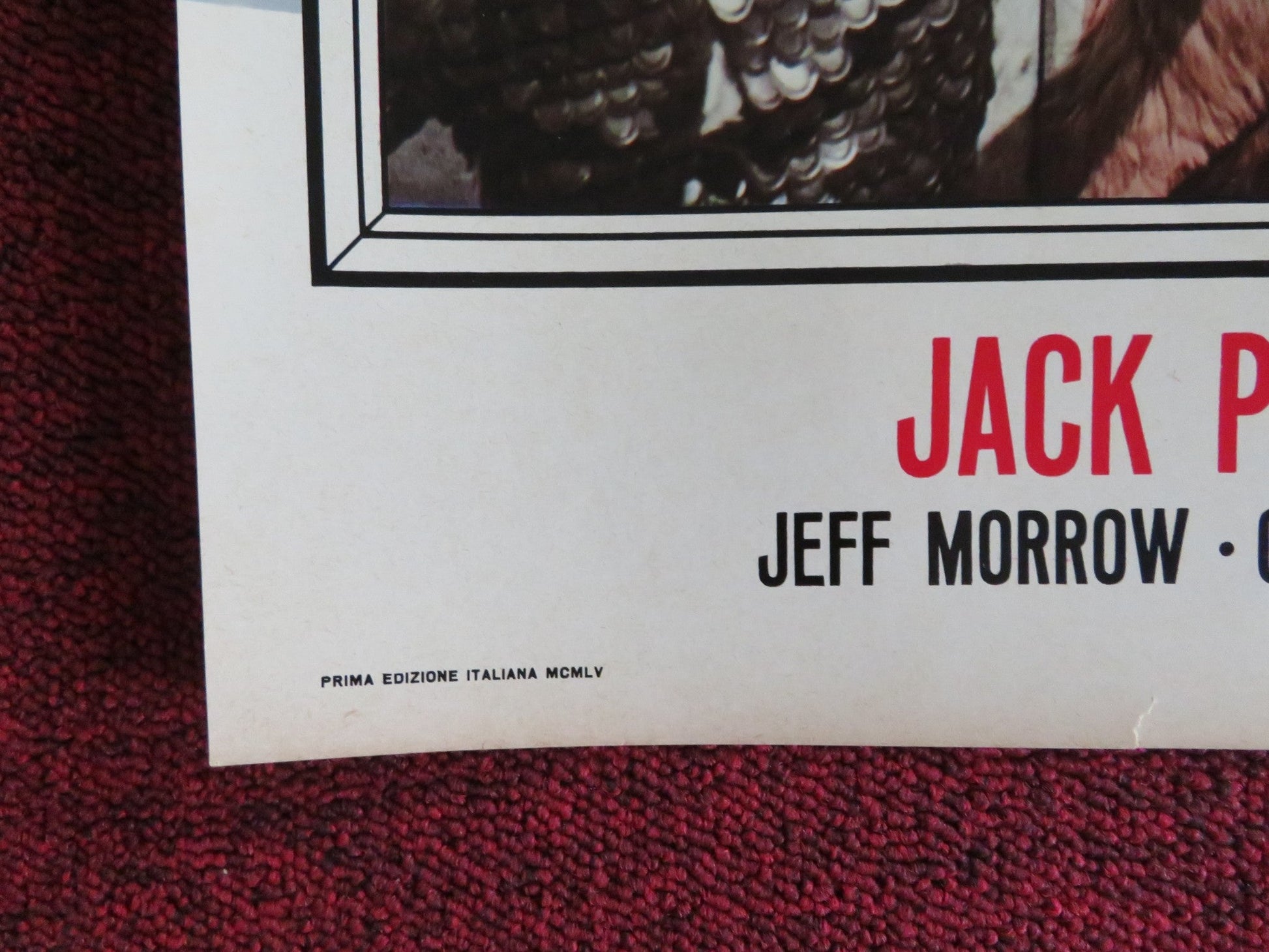 SIGN OF THE PAGAN - A ITALIAN FOTOBUSTA POSTER JACK PALANCE JEFF CHANDLER 1955 Rendezvous Cinema Movie posters