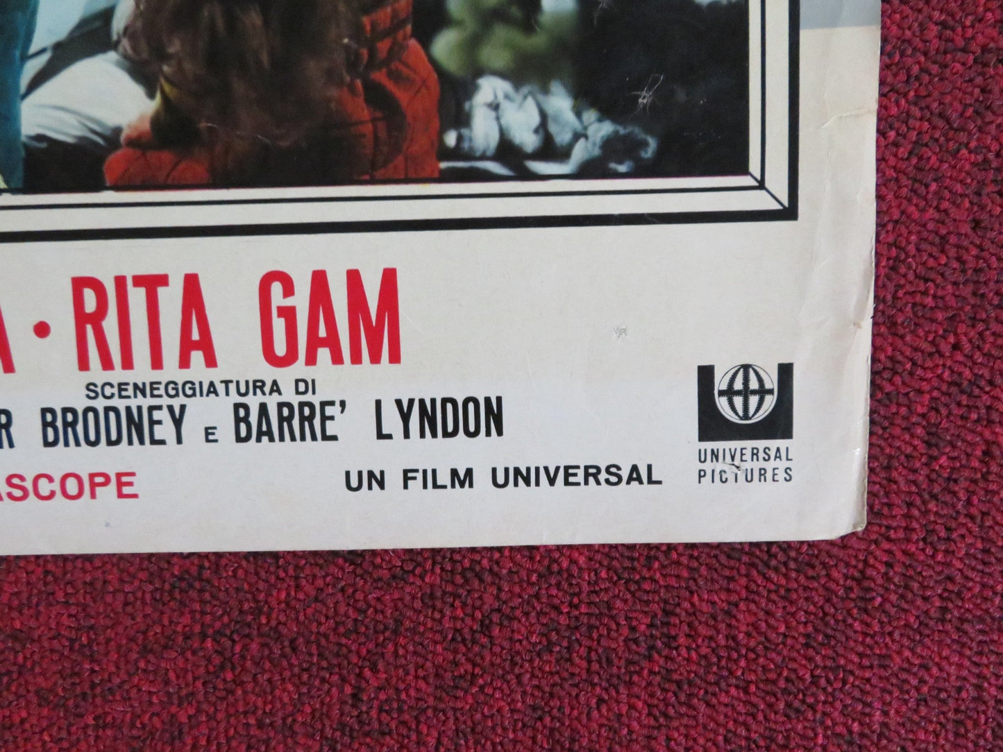 SIGN OF THE PAGAN - B ITALIAN FOTOBUSTA POSTER JACK PALANCE JEFF CHANDLER 1955 Rendezvous Cinema Movie posters