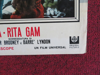 SIGN OF THE PAGAN - B ITALIAN FOTOBUSTA POSTER JACK PALANCE JEFF CHANDLER 1955 Rendezvous Cinema Movie posters