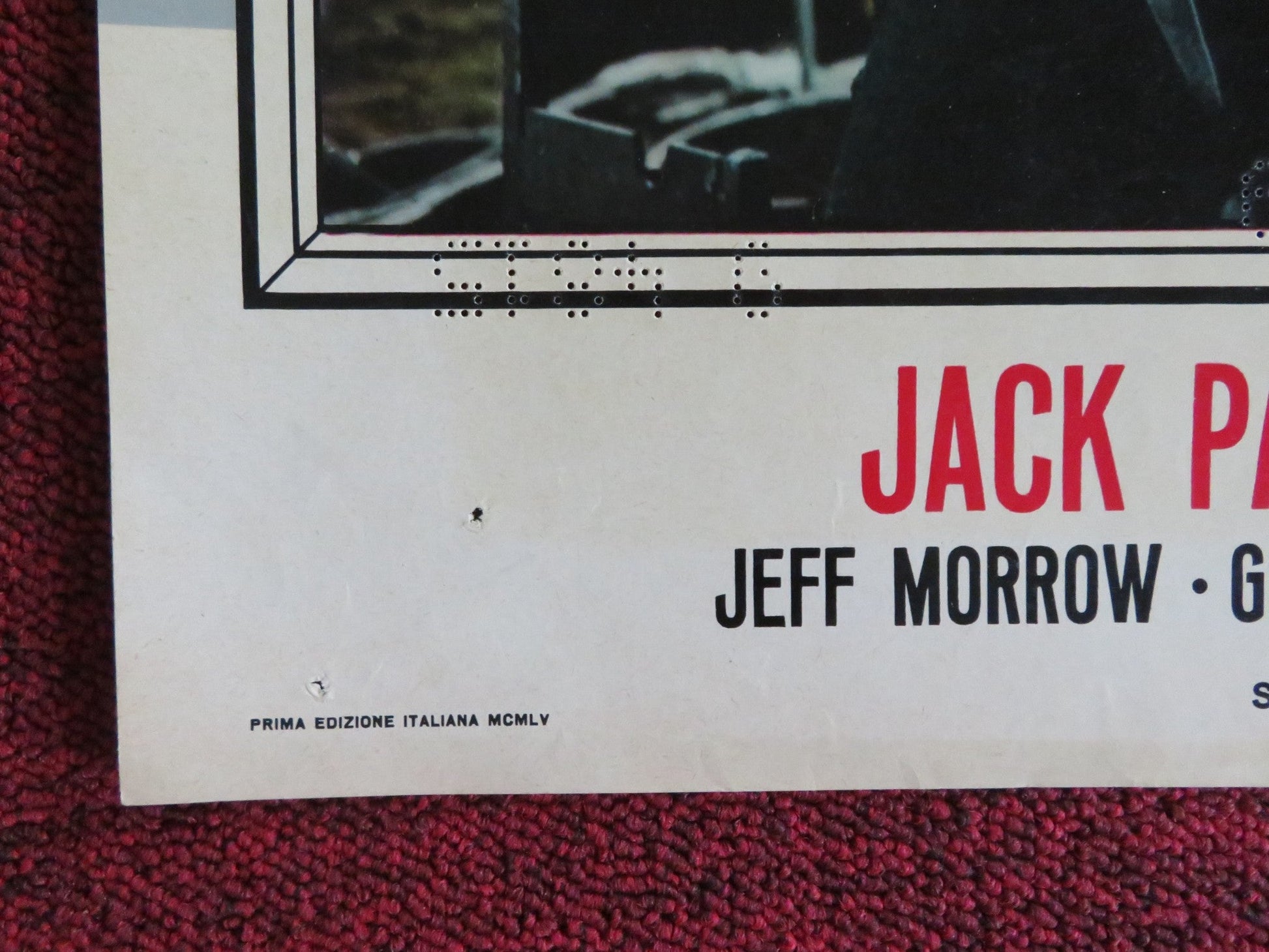 SIGN OF THE PAGAN - B ITALIAN FOTOBUSTA POSTER JACK PALANCE JEFF CHANDLER 1955 Rendezvous Cinema Movie posters