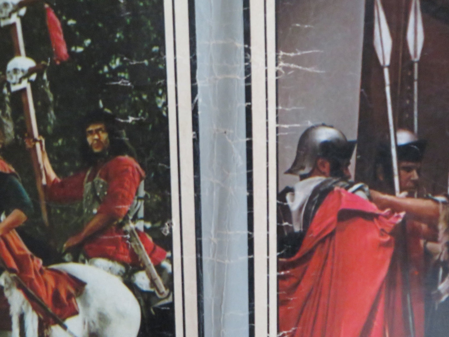 SIGN OF THE PAGAN - C ITALIAN FOTOBUSTA POSTER JACK PALANCE JEFF CHANDLER 1955 Rendezvous Cinema Movie posters