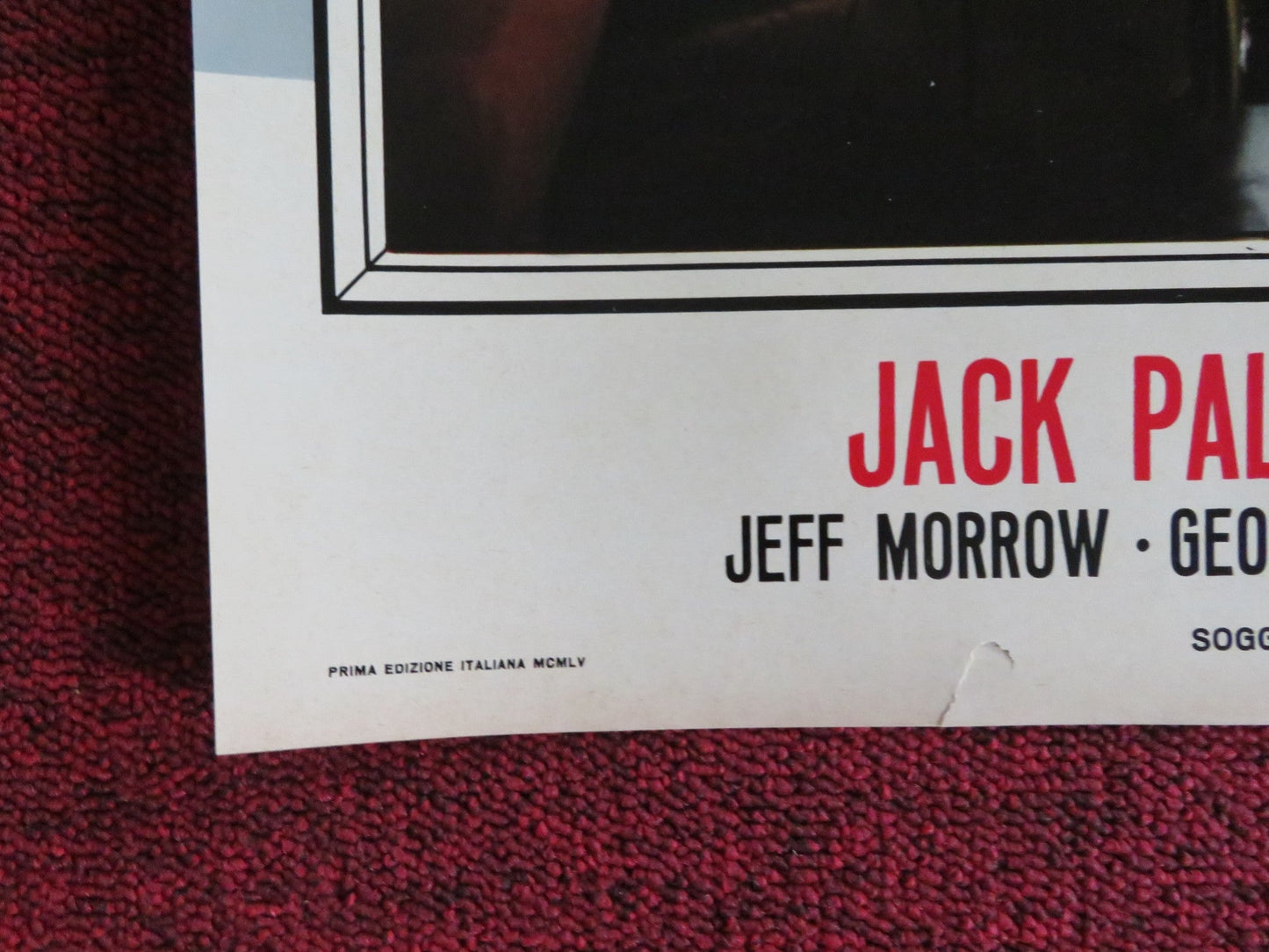 SIGN OF THE PAGAN - D ITALIAN FOTOBUSTA POSTER JACK PALANCE JEFF CHANDLER 1955 Rendezvous Cinema Movie posters