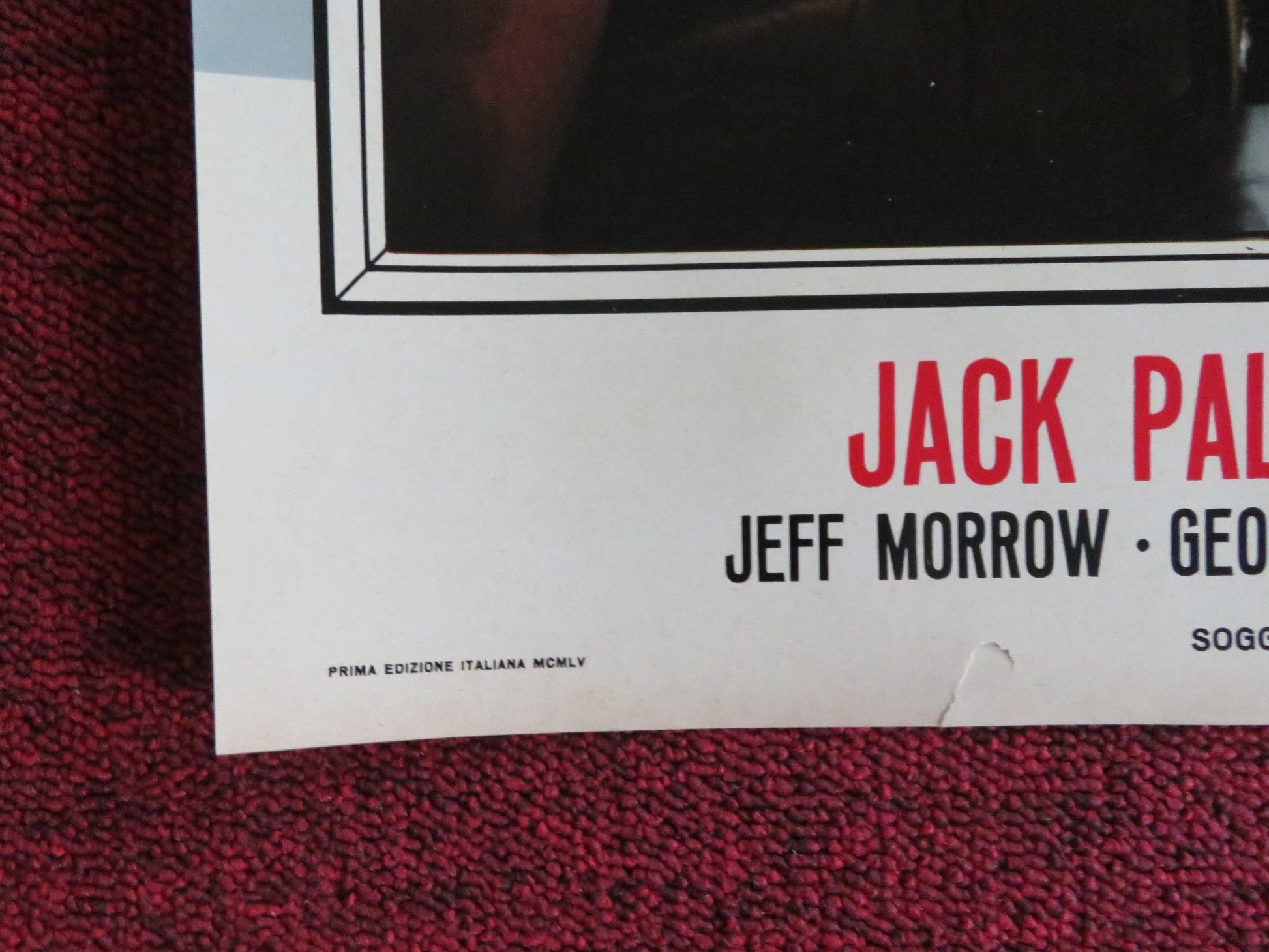 SIGN OF THE PAGAN - D ITALIAN FOTOBUSTA POSTER JACK PALANCE JEFF CHANDLER 1955 Rendezvous Cinema Movie posters