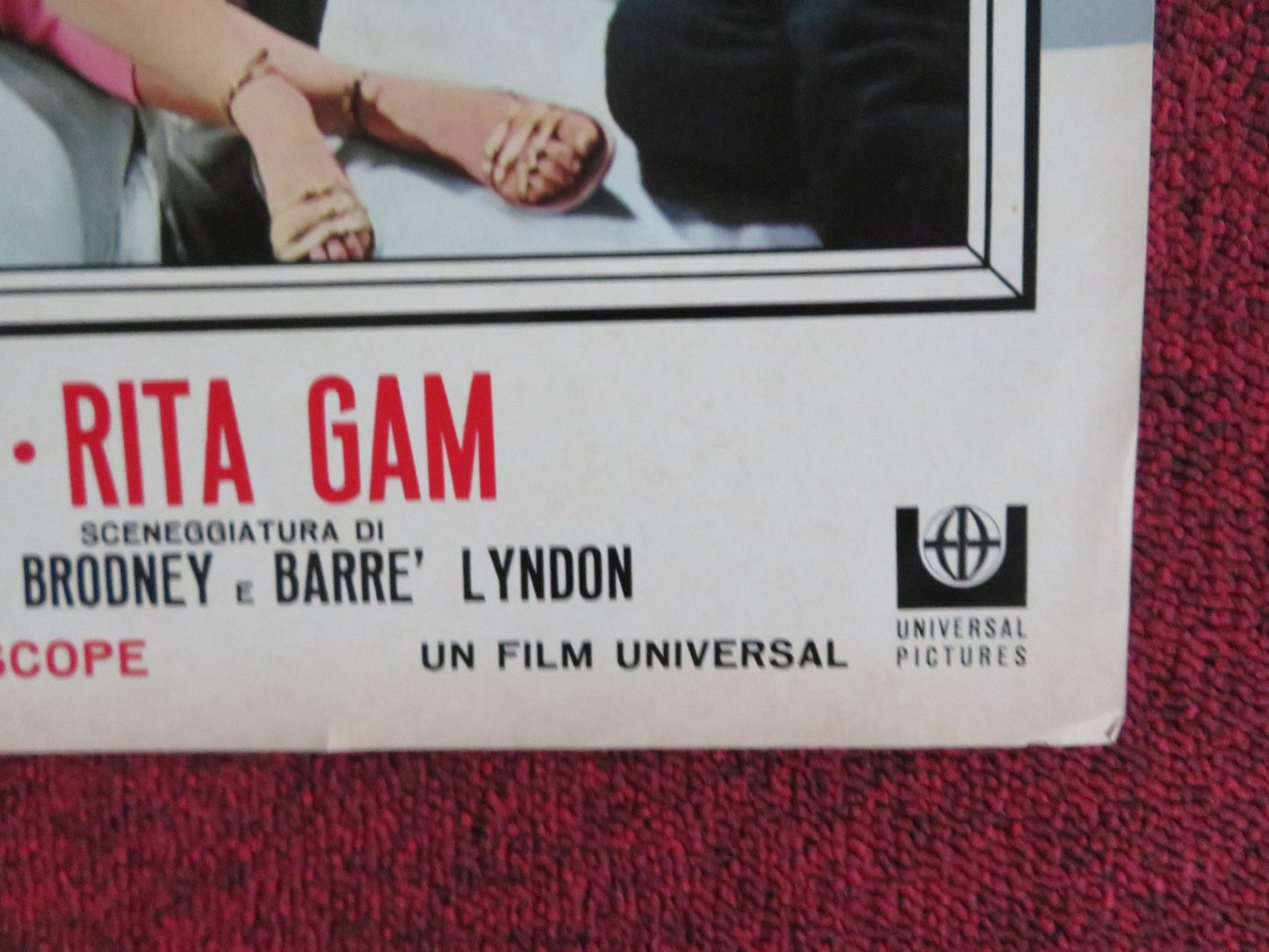 SIGN OF THE PAGAN - D ITALIAN FOTOBUSTA POSTER JACK PALANCE JEFF CHANDLER 1955 Rendezvous Cinema Movie posters