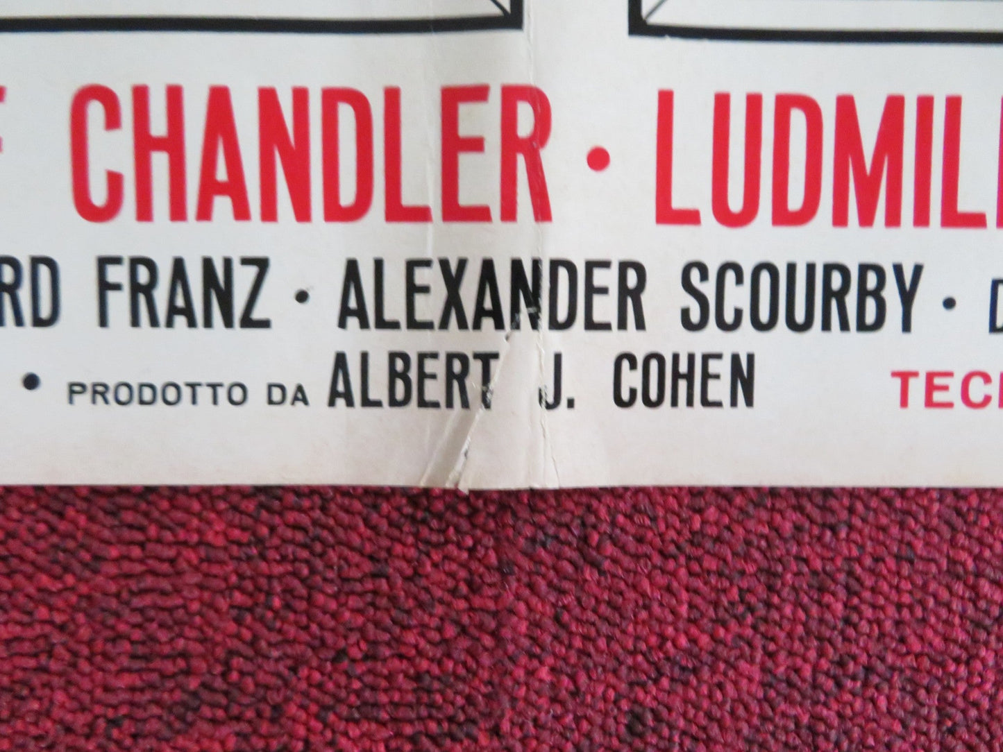 SIGN OF THE PAGAN - D ITALIAN FOTOBUSTA POSTER JACK PALANCE JEFF CHANDLER 1955 Rendezvous Cinema Movie posters