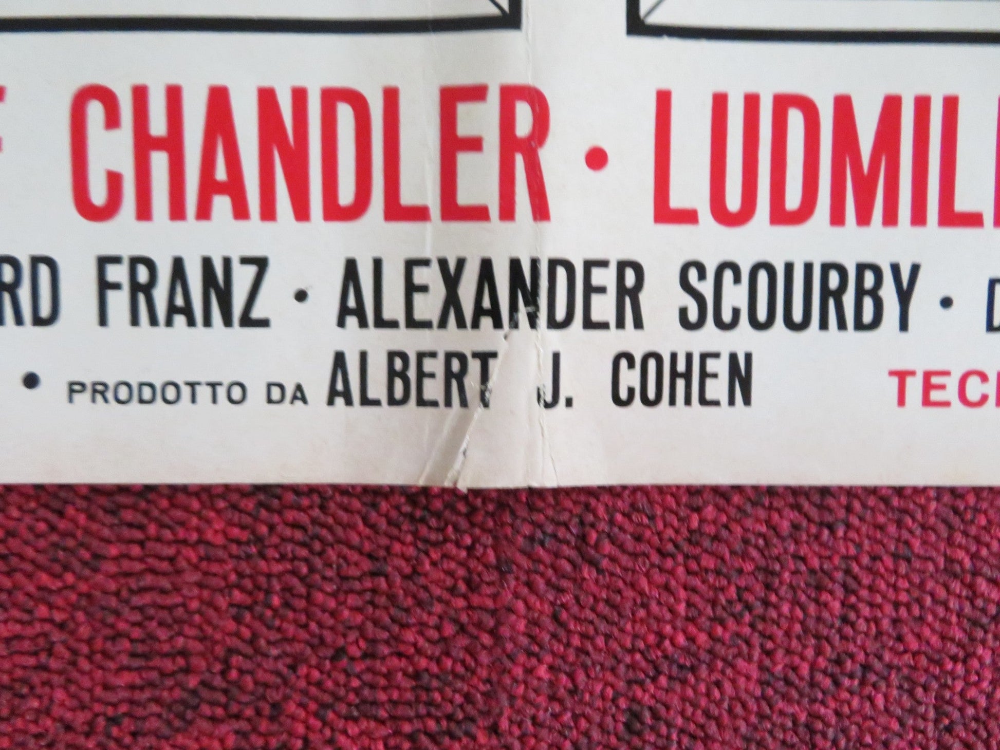 SIGN OF THE PAGAN - D ITALIAN FOTOBUSTA POSTER JACK PALANCE JEFF CHANDLER 1955 Rendezvous Cinema Movie posters