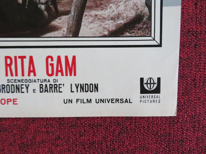 SIGN OF THE PAGAN - F ITALIAN FOTOBUSTA POSTER JACK PALANCE JEFF CHANDLER 1955 Rendezvous Cinema Movie posters