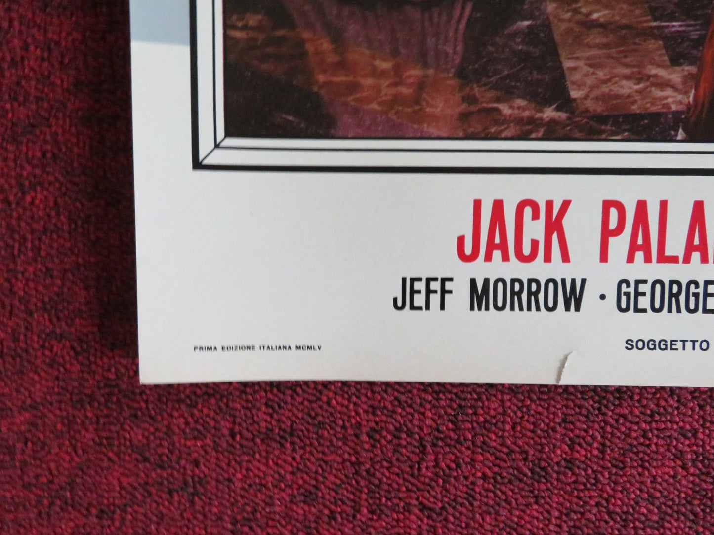 SIGN OF THE PAGAN - F ITALIAN FOTOBUSTA POSTER JACK PALANCE JEFF CHANDLER 1955 Rendezvous Cinema Movie posters