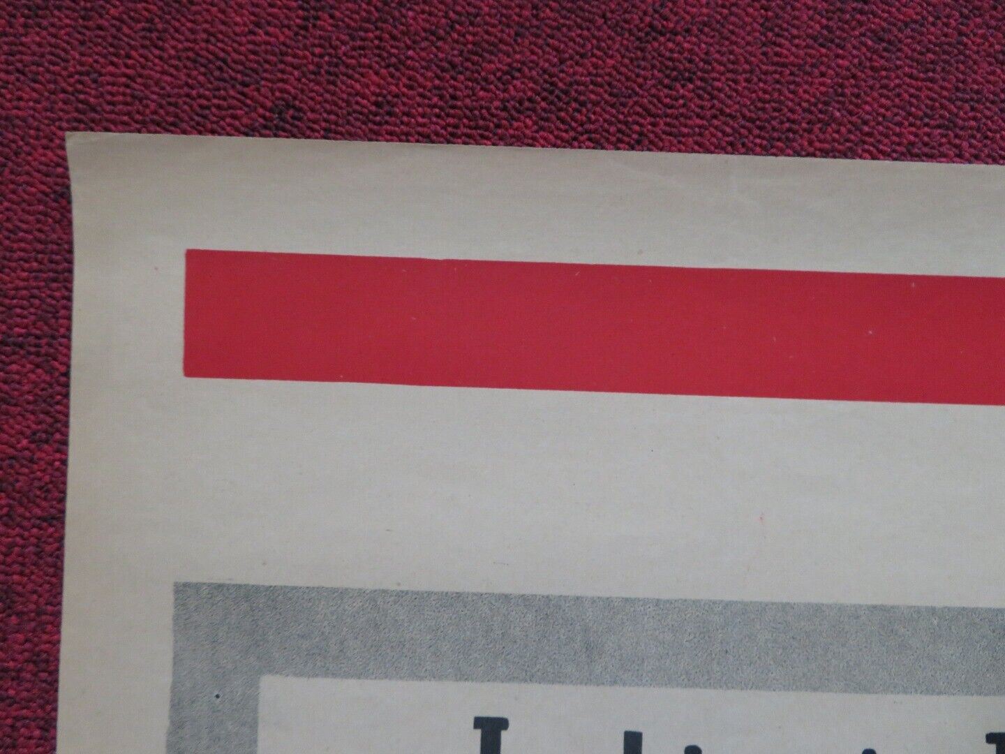 SIGN OF THE PAGAN FOLDED ARGENTINA ONE SHEET POSTER JEFF CHANDLER JACK PALANCE Movie posters