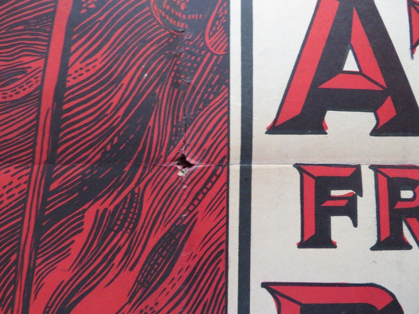 SIGN OF THE PAGAN FOLDED ARGENTINA ONE SHEET POSTER JEFF CHANDLER JACK PALANCE Movie posters