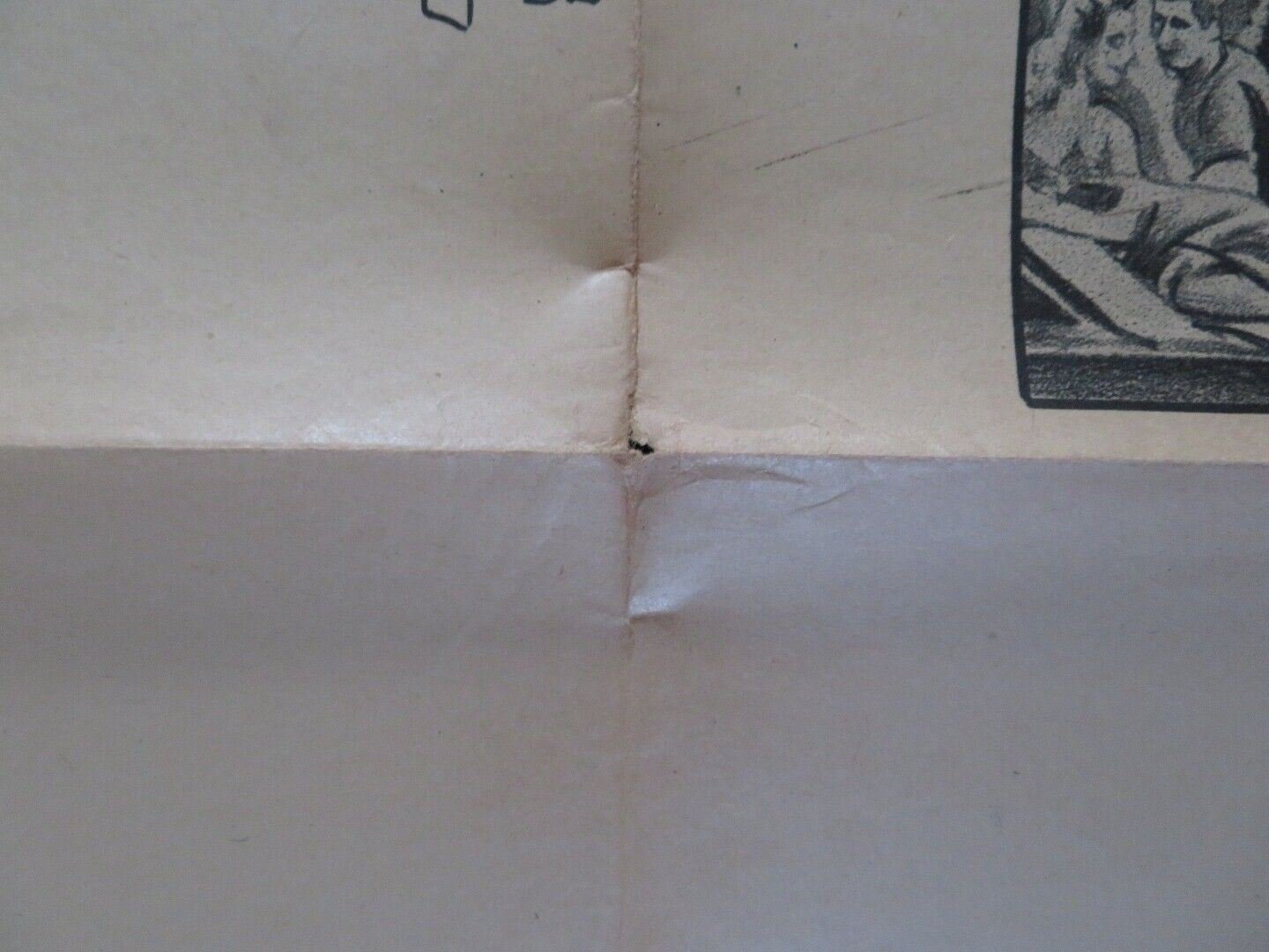 SIGN OF THE PAGAN FOLDED ARGENTINA ONE SHEET POSTER JEFF CHANDLER JACK PALANCE Movie posters