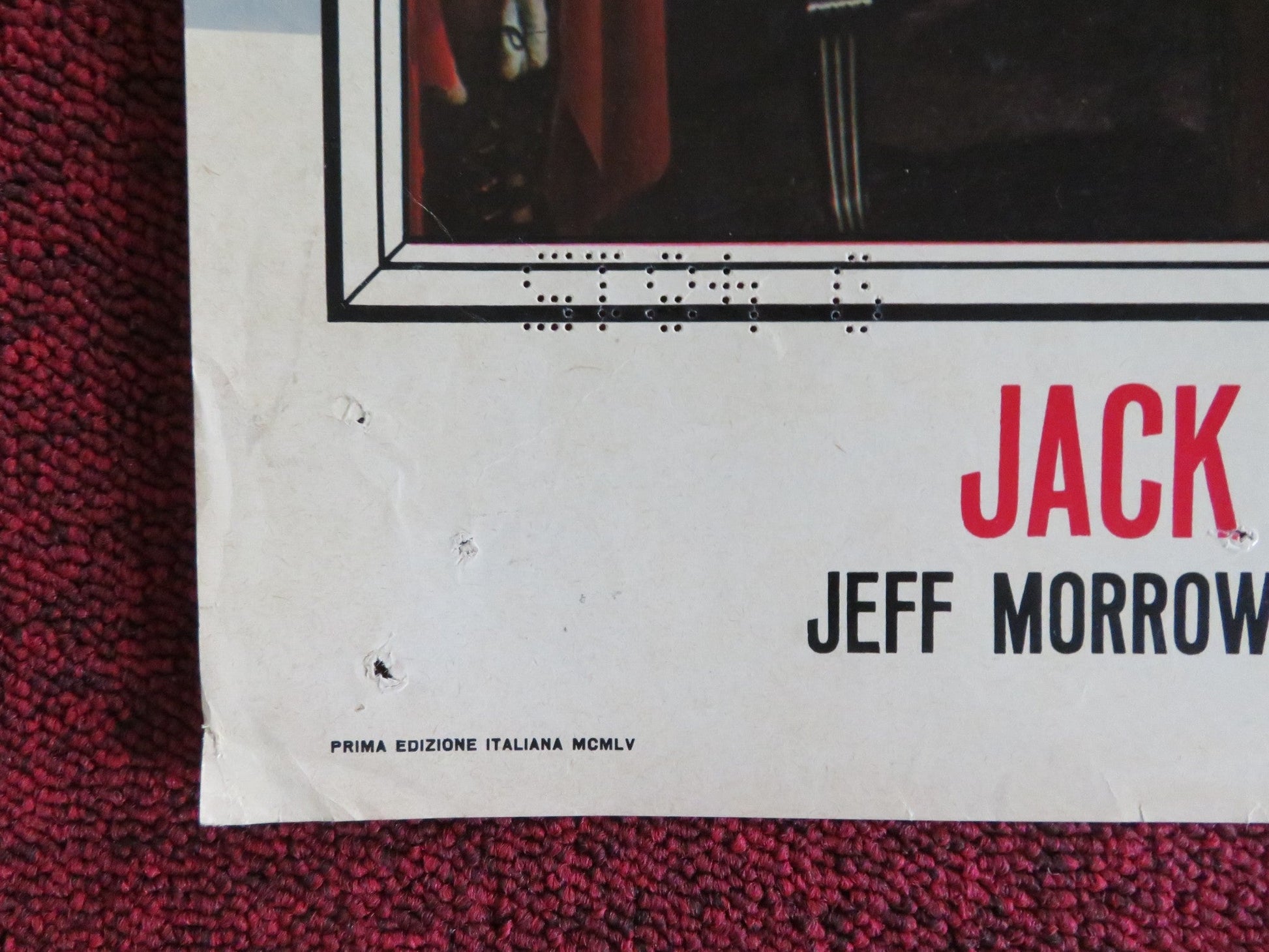 SIGN OF THE PAGAN - G ITALIAN FOTOBUSTA POSTER JACK PALANCE JEFF CHANDLER 1955 Rendezvous Cinema Movie posters