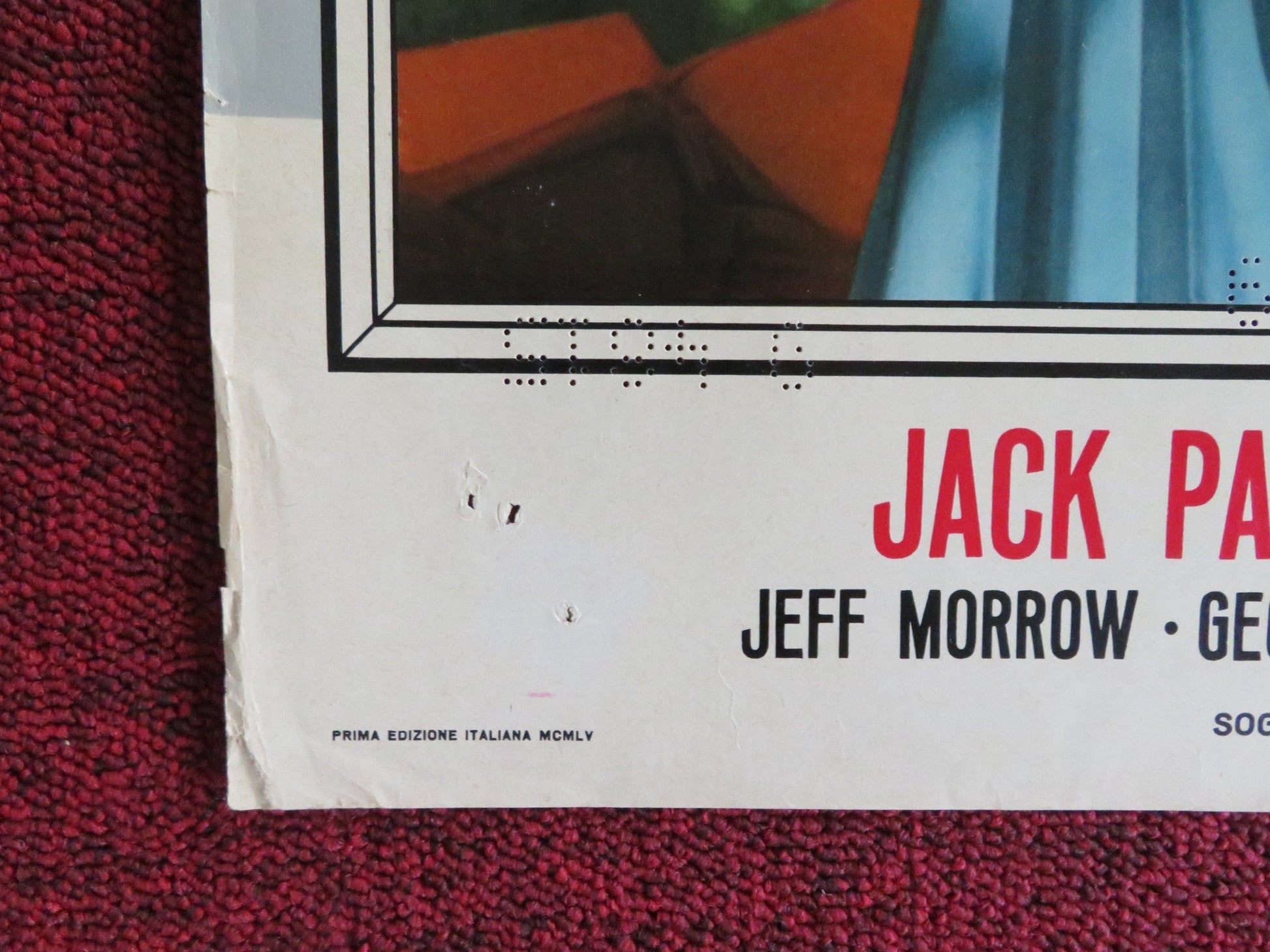 SIGN OF THE PAGAN - H ITALIAN FOTOBUSTA POSTER JACK PALANCE JEFF CHANDLER 1955 Rendezvous Cinema Movie posters