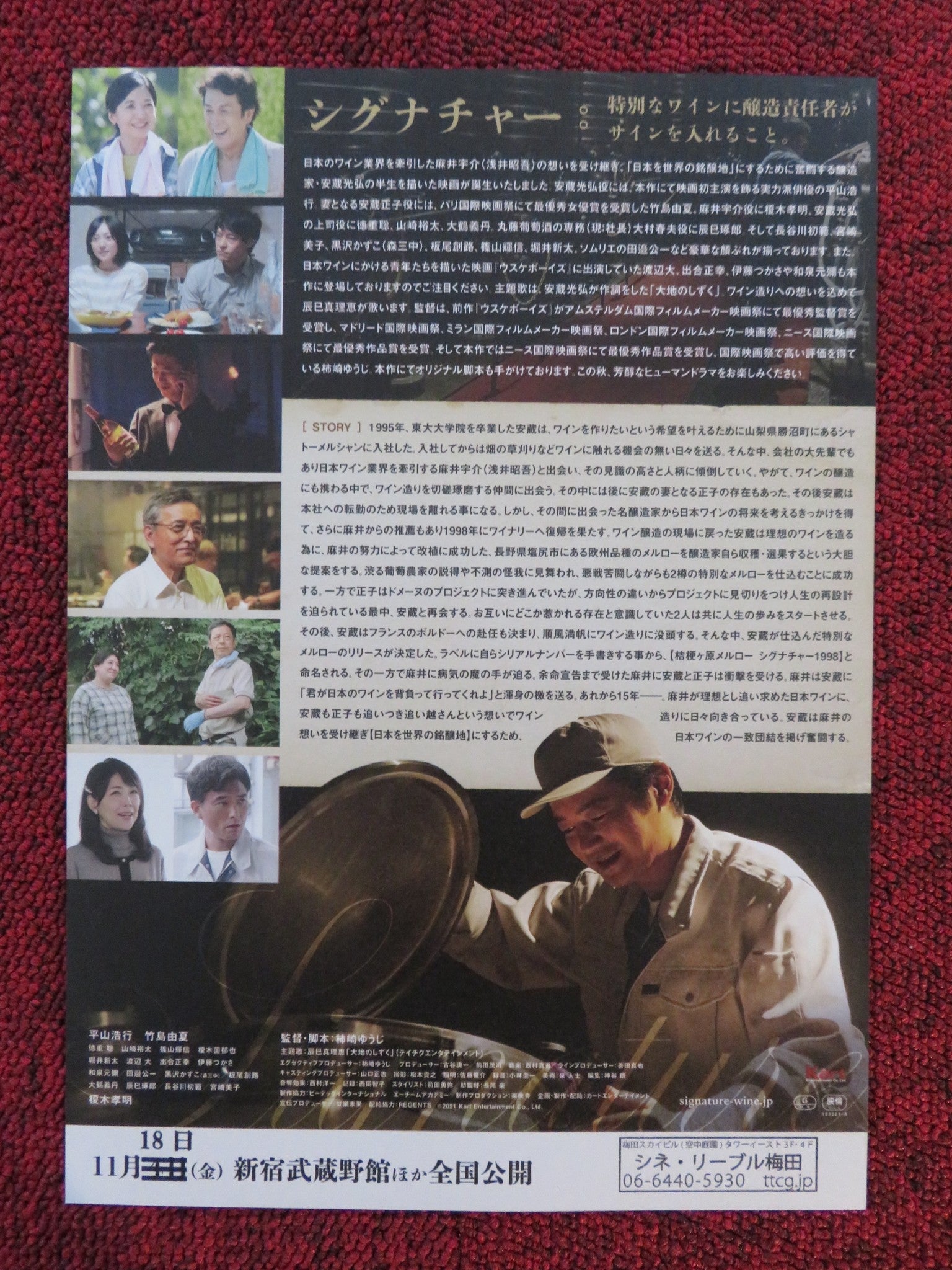 SIGNATURE JAPANESE CHIRASHI (B5) POSTER HIRAYAMA HIROYUKI TAKESHIMA YUKA 2022 Rendezvous Cinema Movie posters
