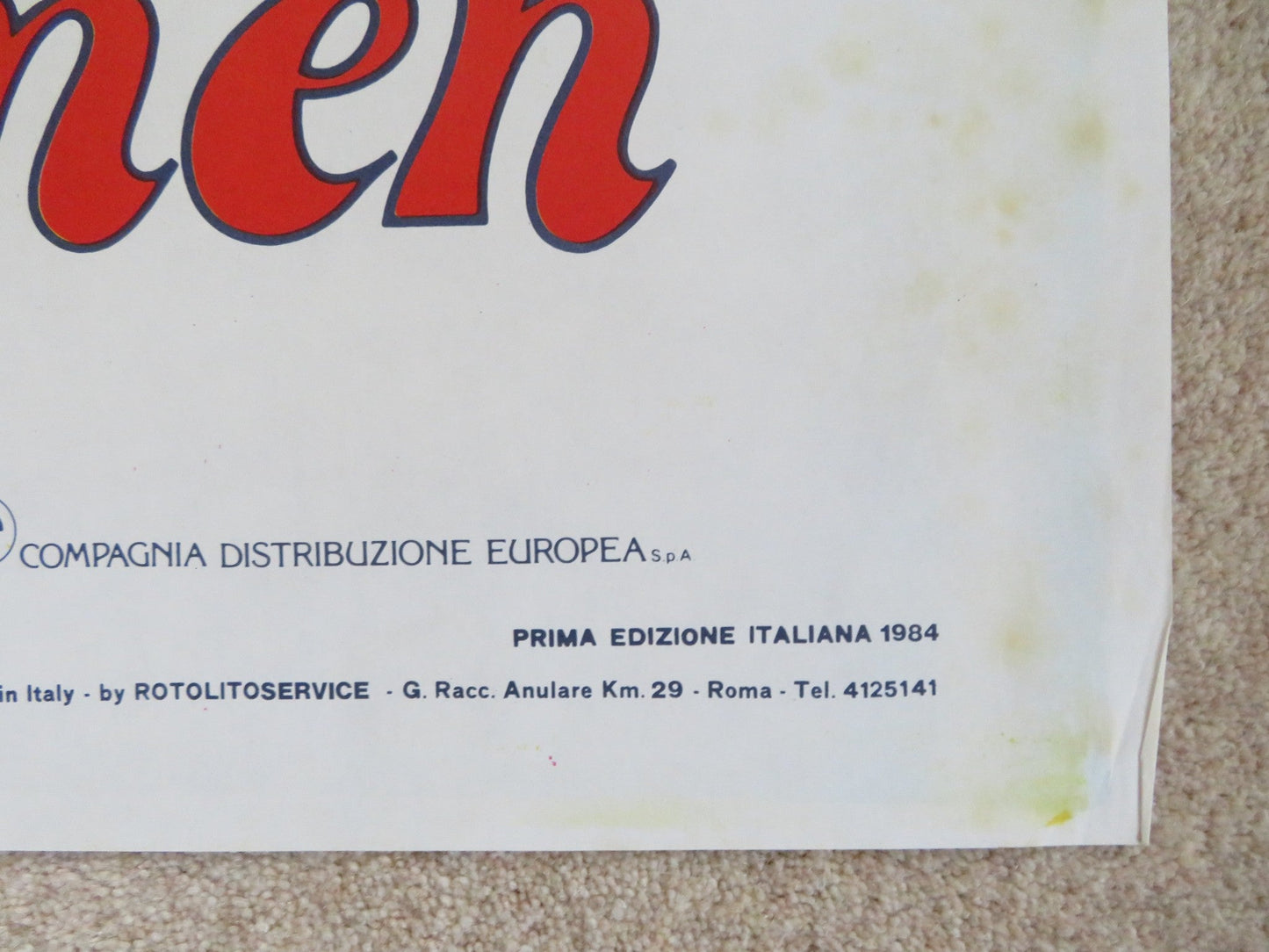 SIGNORES E SIGNORI ITALIAN 2 FOGLIO POSTER MAURIZIO MICHELI RENATO SCARPA 1984 Rendezvous Cinema Movie posters