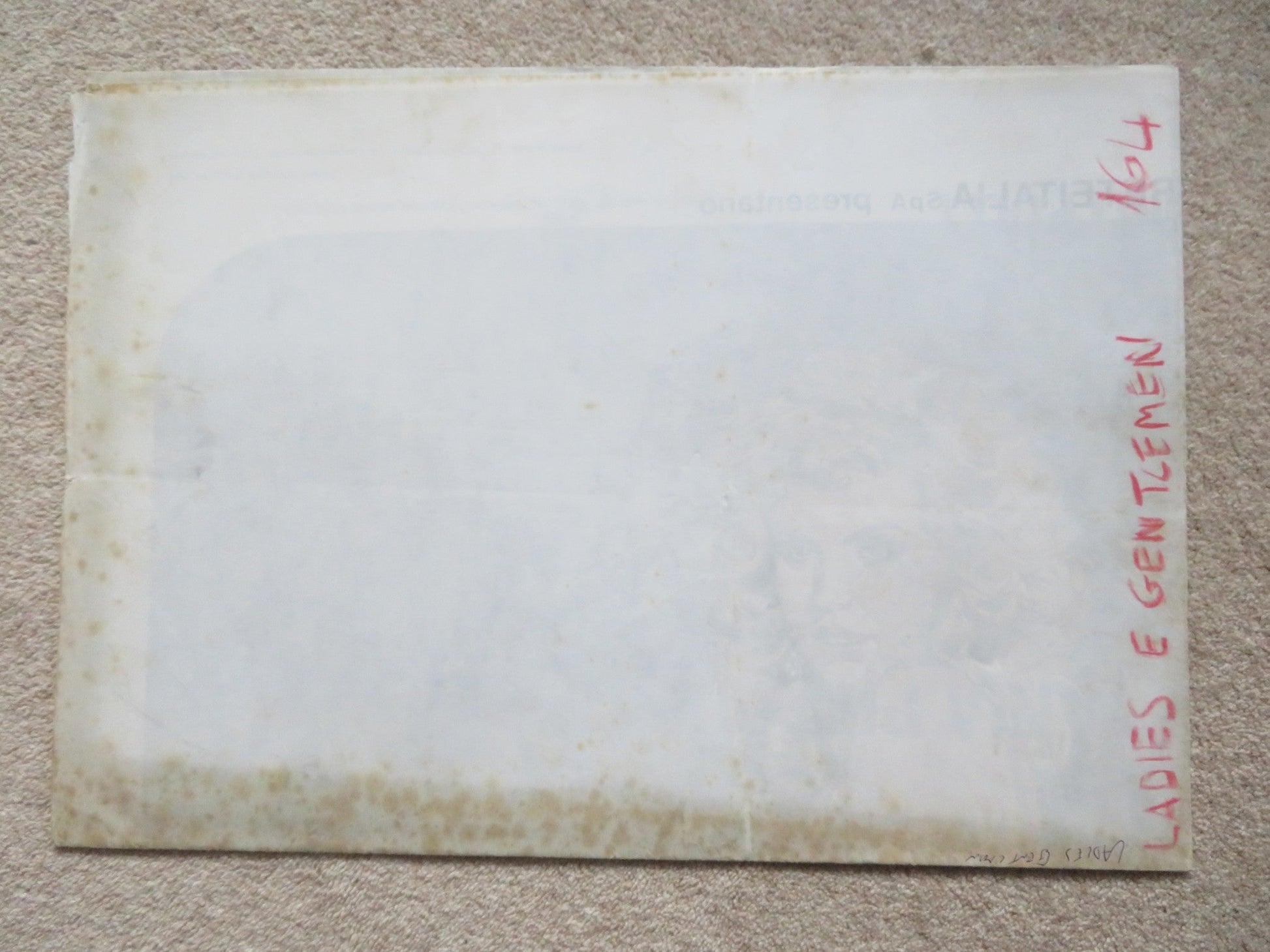 SIGNORES E SIGNORI ITALIAN 2 FOGLIO POSTER MAURIZIO MICHELI RENATO SCARPA 1984 Rendezvous Cinema Movie posters