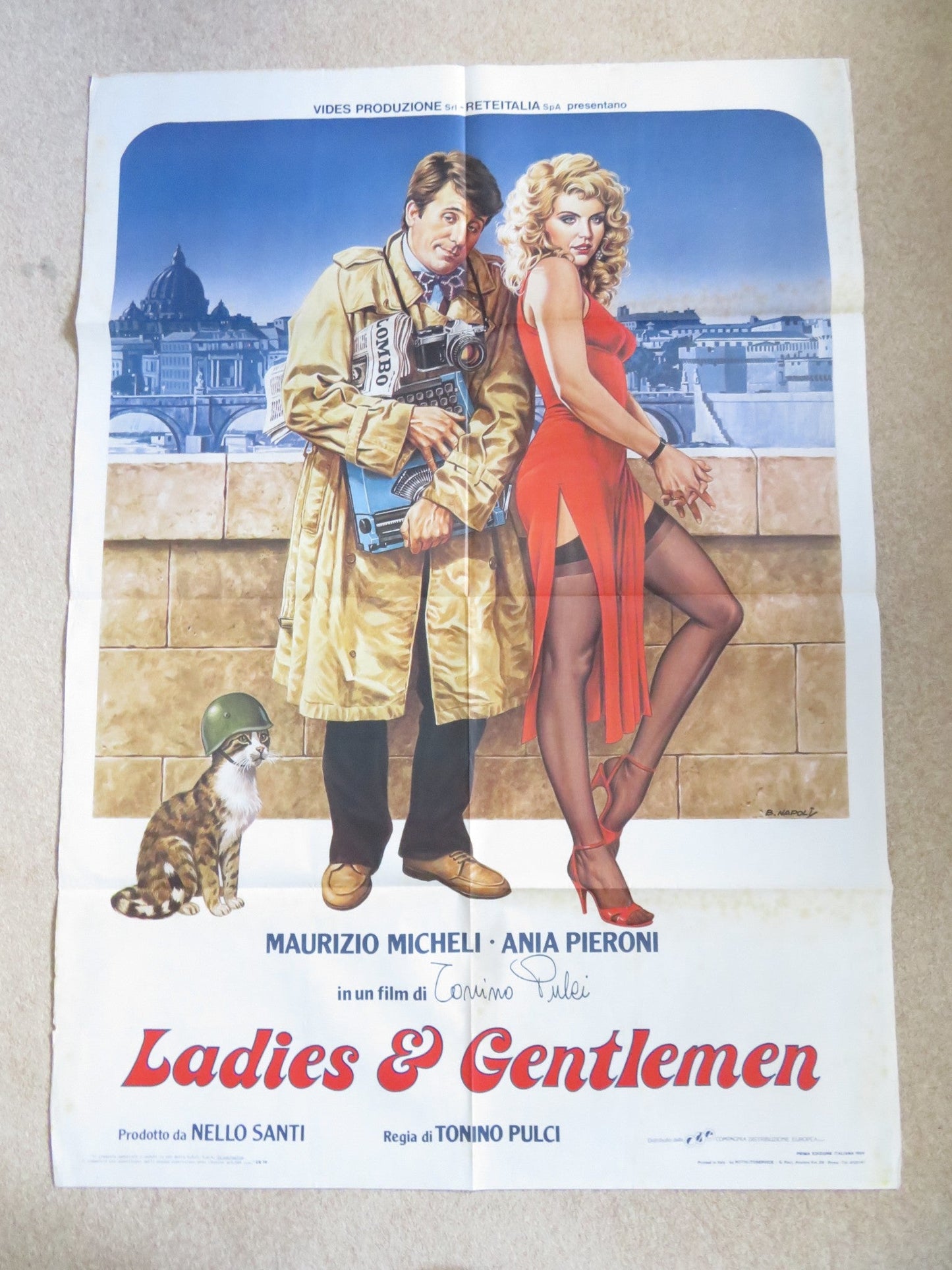 SIGNORES E SIGNORI ITALIAN 2 FOGLIO POSTER MAURIZIO MICHELI RENATO SCARPA 1984 Rendezvous Cinema Movie posters