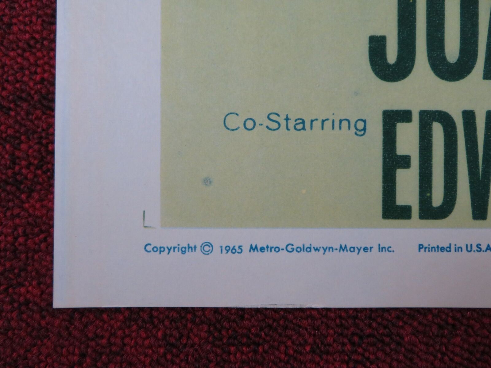 SIGNPOST TO MURDER US HALF SHEET (22"x 28") POSTER JOANNE WOODWARD 1965 Rendezvous Cinema Movie posters