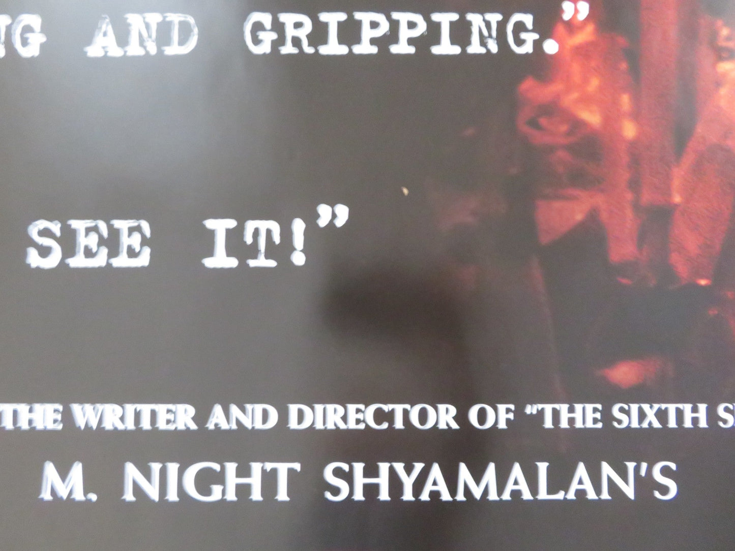 SIGNS - A UK QUAD (30"x 40") ROLLED POSTER MEL GIBSON JOAQUIN PHOENIX 2002 Rendezvous Cinema Movie posters